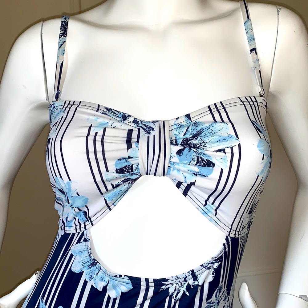 Aqua one piece swimsuit